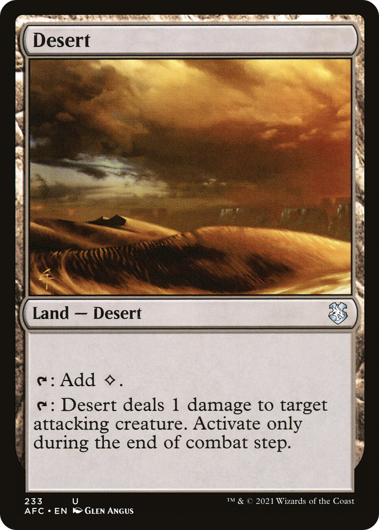 Desert (AFC-233) - Forgotten Realms Commander