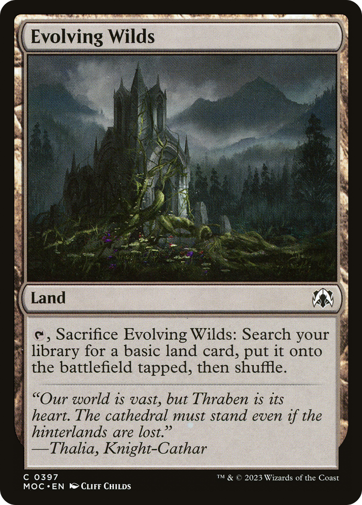 Evolving Wilds (MOC-397) - March of the Machine Commander