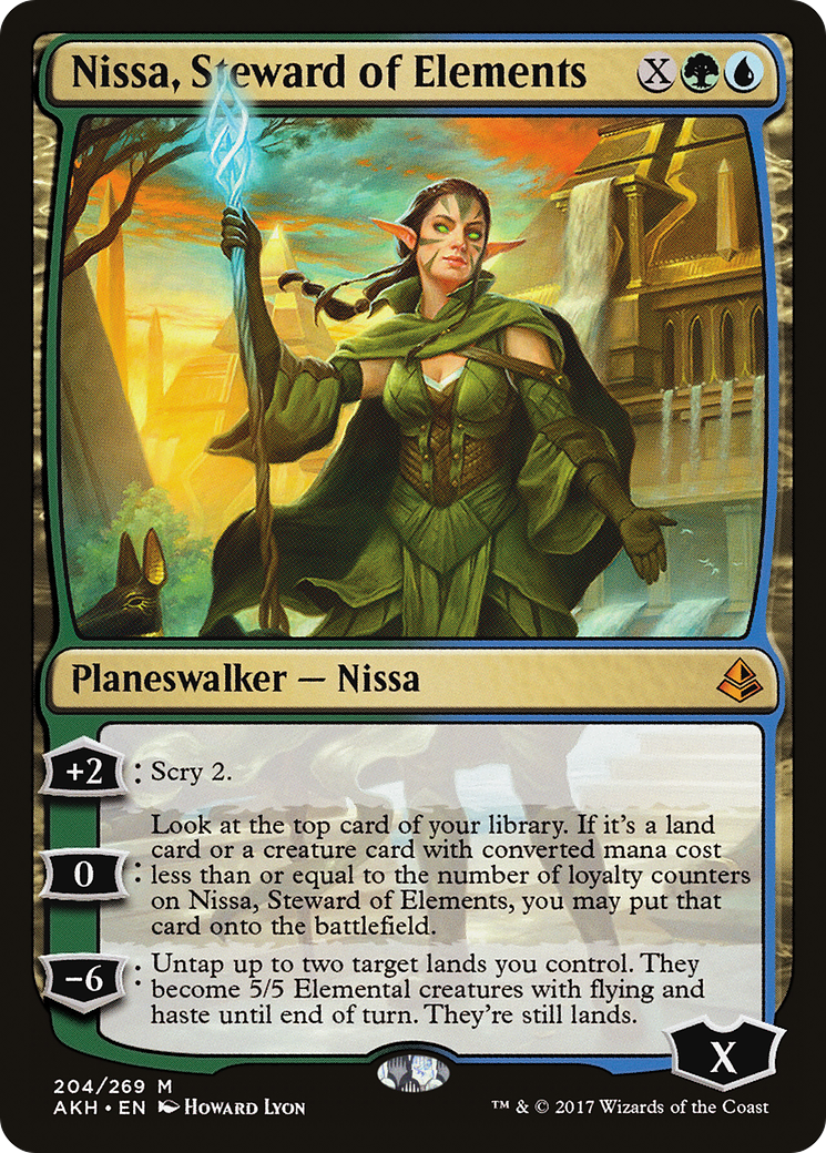 Nissa, intendante des éléments (AKH-204) - Amonkhet Foil