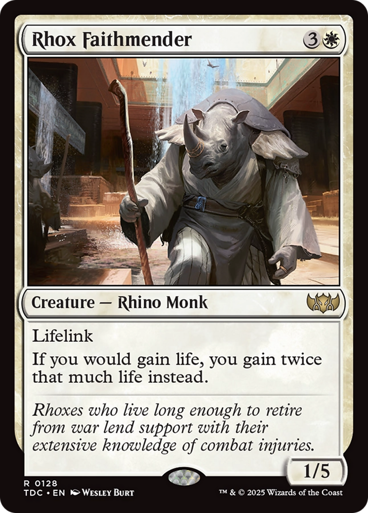 Rhox Faithmender (TDC-128) - Commandant : Tarkir : Tempête de dragons 