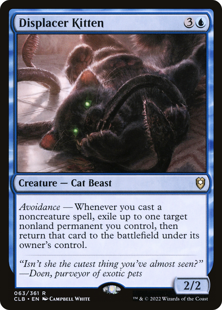 Displacer Kitten (CLB-063) - Commander Legends: Battle for Baldur's Gate