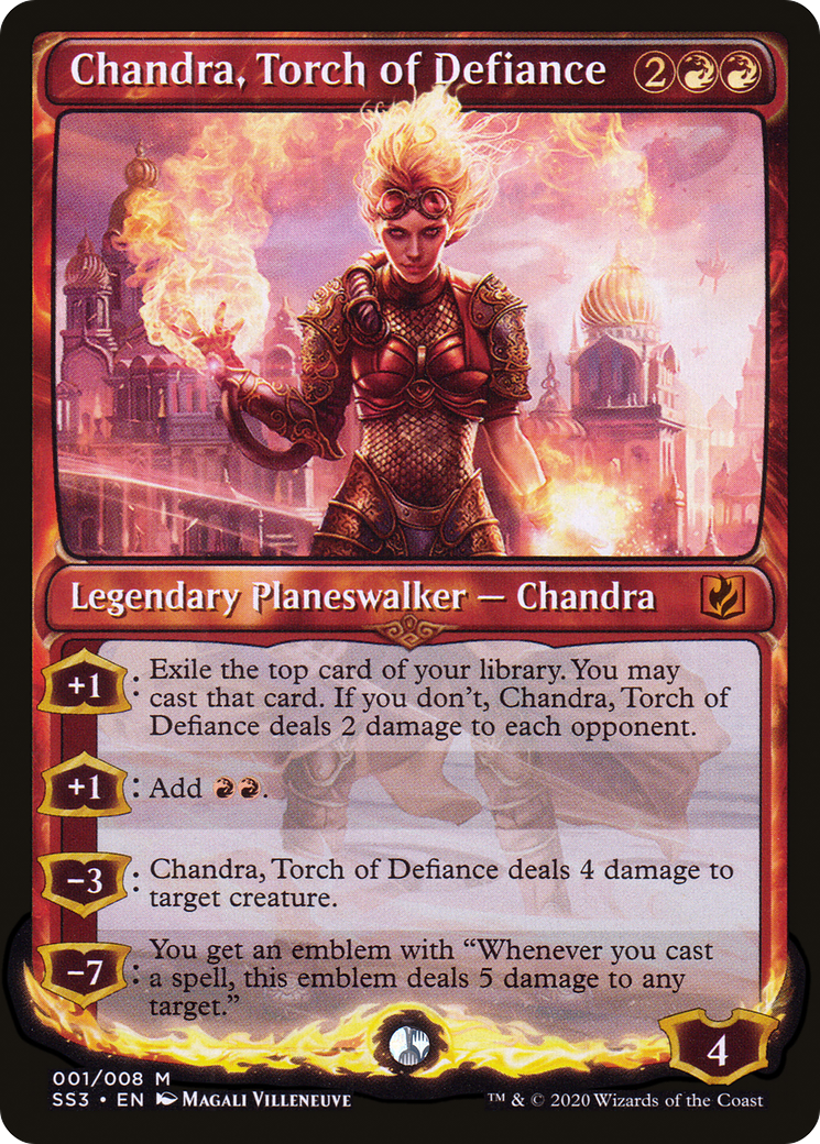 Chandra, Torche de la Défiance (SS3-001) - Grimoire Signature : Chandra
