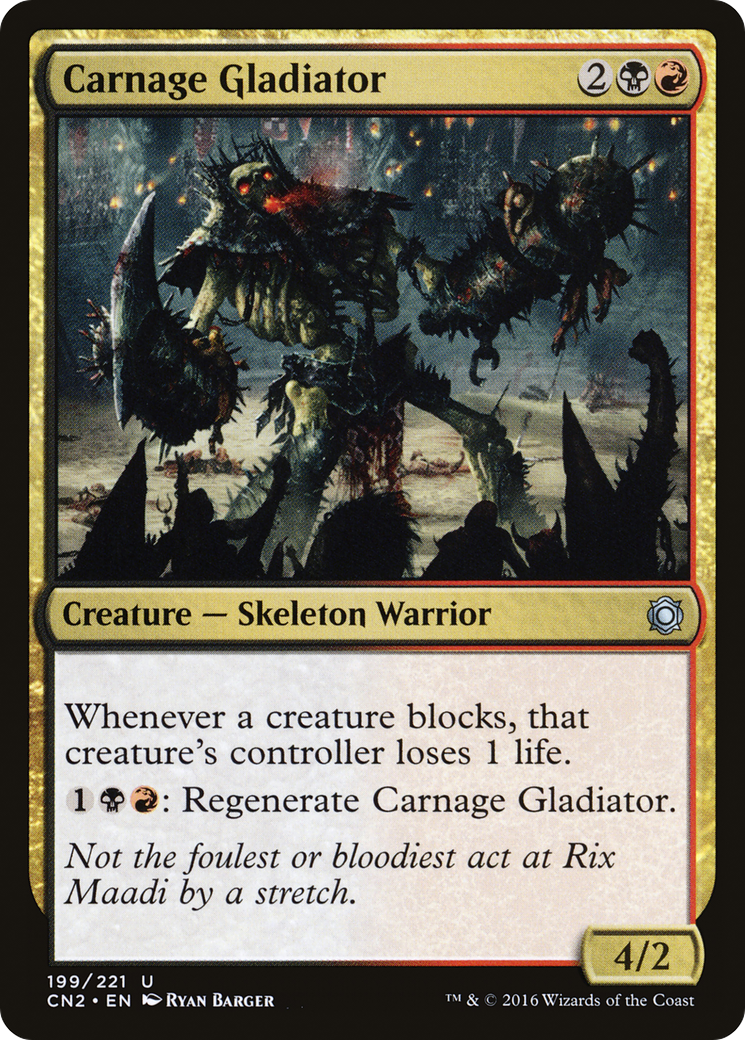 Carnage Gladiator (CN2-199) - Conspiracy: Take the Crown Foil
