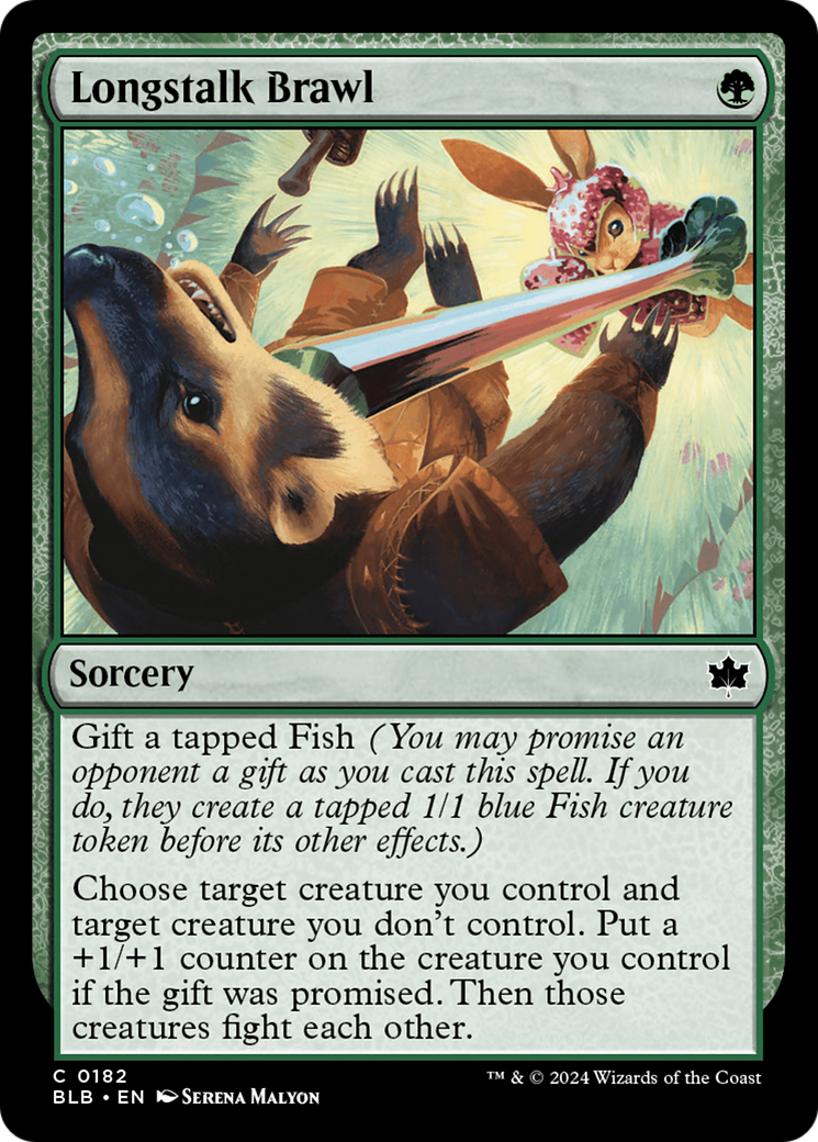 Bagarre à Longstalk (BLB-182) - Bloomburrow Foil 