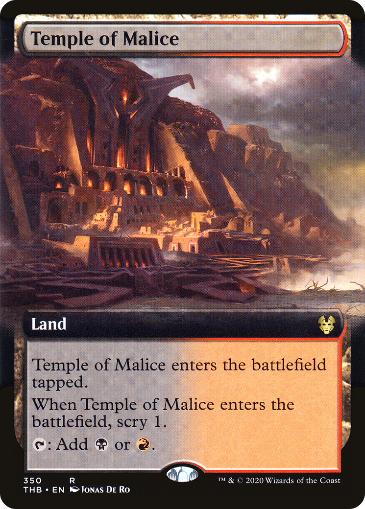 Temple de la Malice (THB-350) - Theros au-delà de la mort : (Extended Art) 
