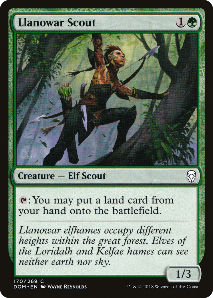 Llanowar Scout (DOM-170) - Feuille Dominaria 