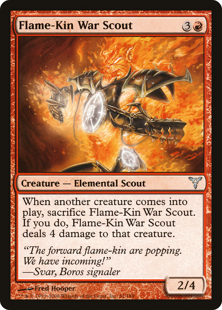 Éclaireur de guerre Flame-Kin (DIS-061) - Dissension Foil 
