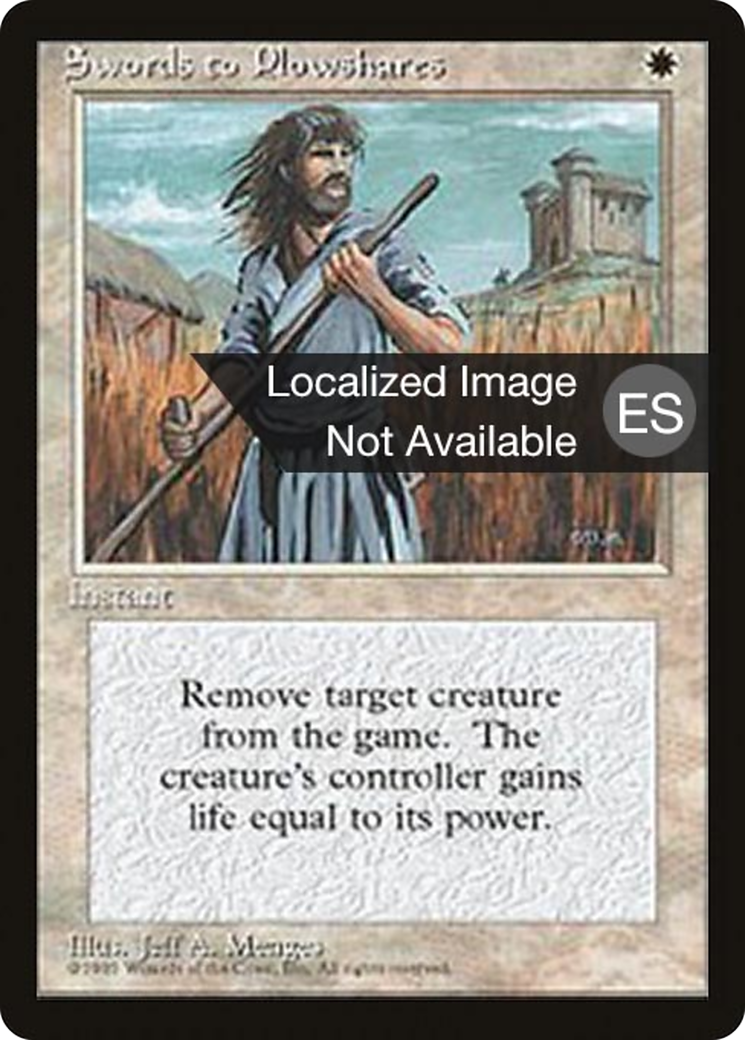 Swords to Plowshares (4BB-302) - Fourth Edition Foreign Black Border