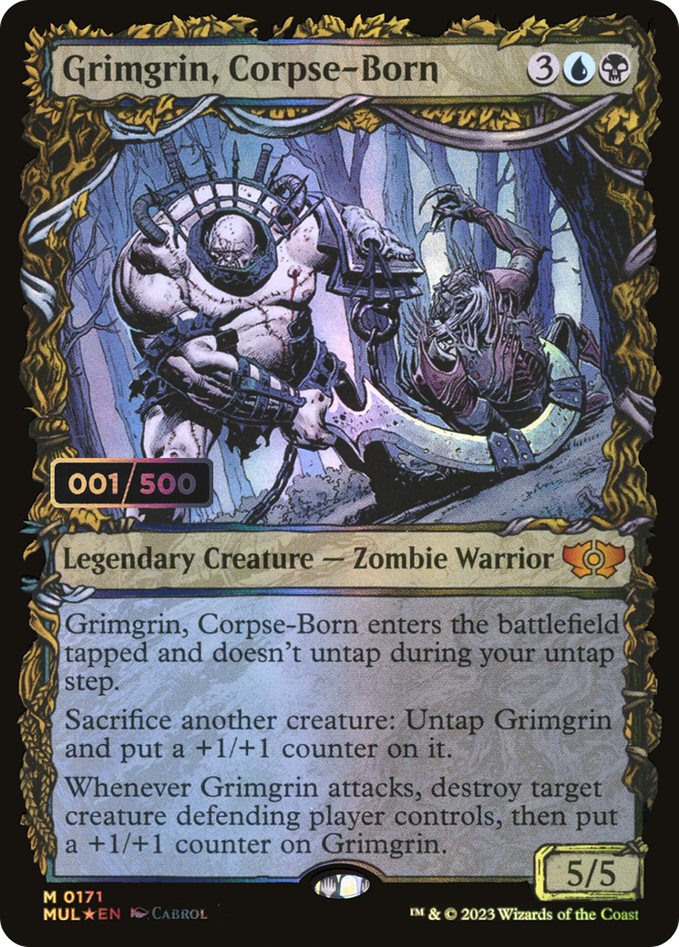Grimgrin, né-cadavre (MUL-171Z) - Multiverse Legends : (Vitrine) Foil