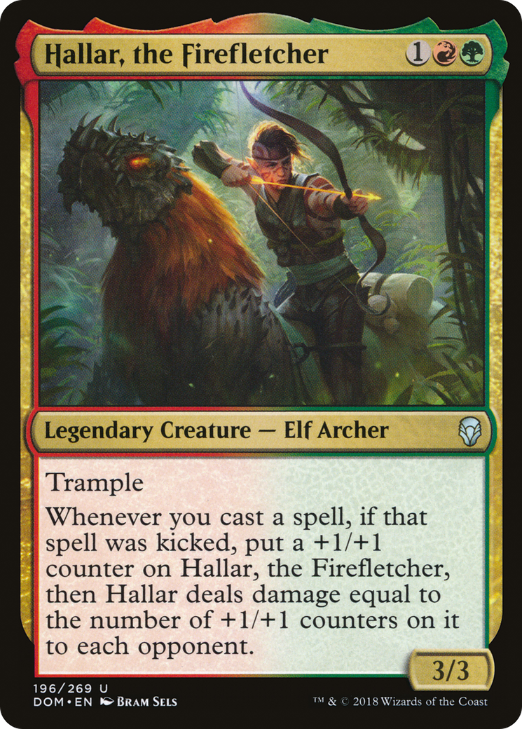 Hallar, le Fléau de Feu (DOM-196) - Dominaria Foil 