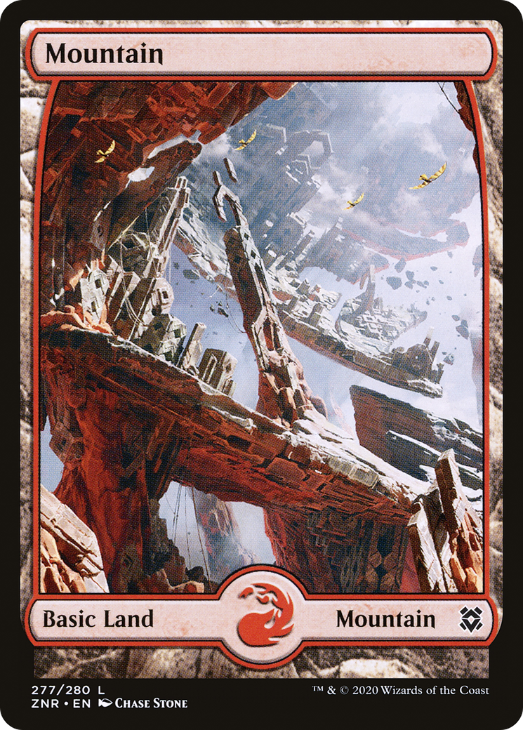Mountain (277) - Full Art (ZNR-277) - Zendikar Rising: (Full Art) Foil
