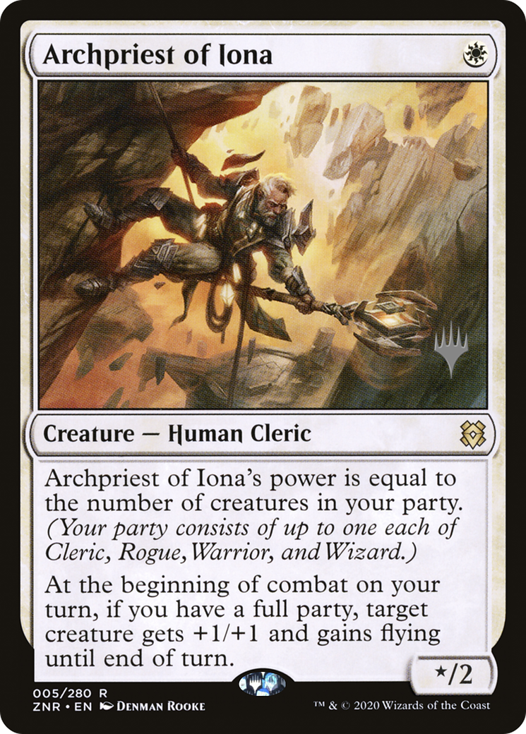 Archpriest of Iona (PPZNR-05P) - Zendikar Rising Promos Foil