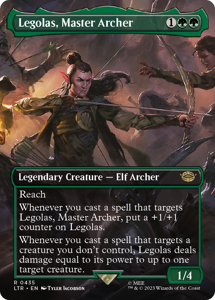 Legolas, Master Archer (Borderless) (LTR-435) - The Lord of the Rings: Tales of Middle-earth (Borderless) Foil