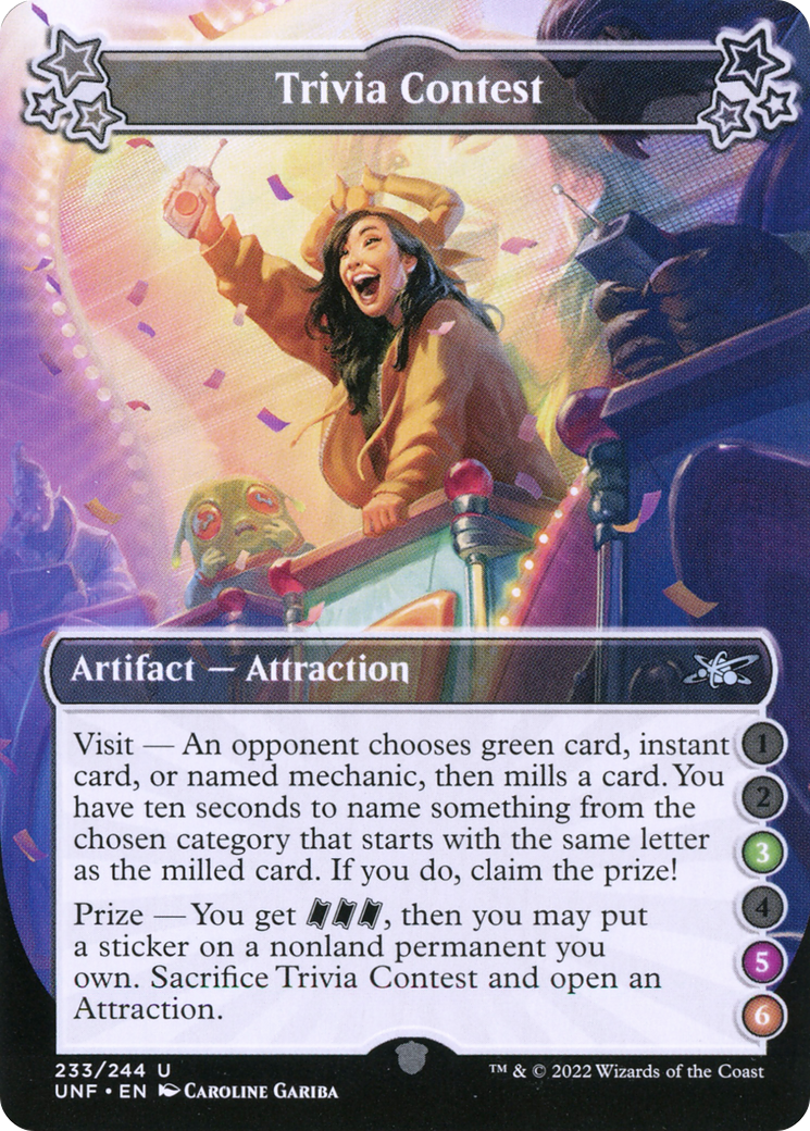 Jeu-questionnaire (UNF-233E) - Unfinity Foil 