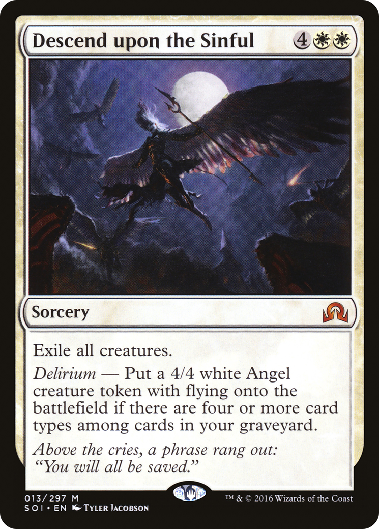 Descend upon the Sinful (SOI-013) - Shadows over Innistrad Foil