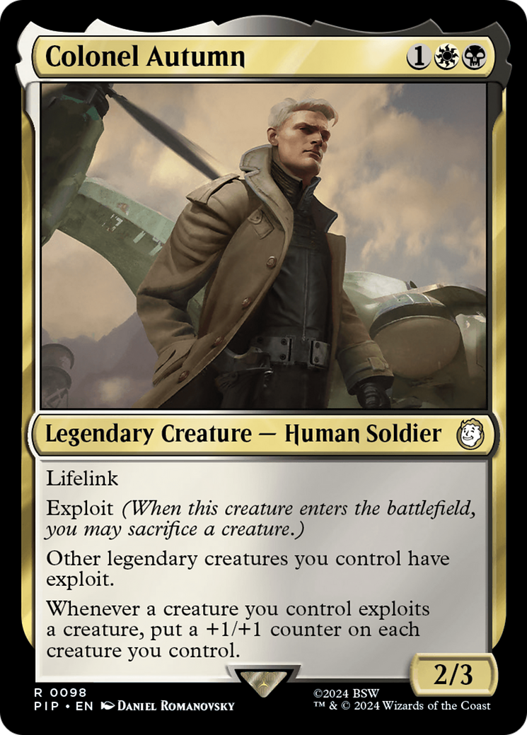 Colonel Autumn (PIP-098) - Fallout Foil 