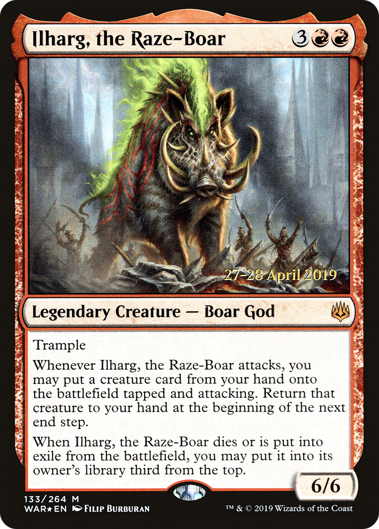 Ilharg, the Raze-Boar (PRE-133S) - War of the Spark Promos Foil