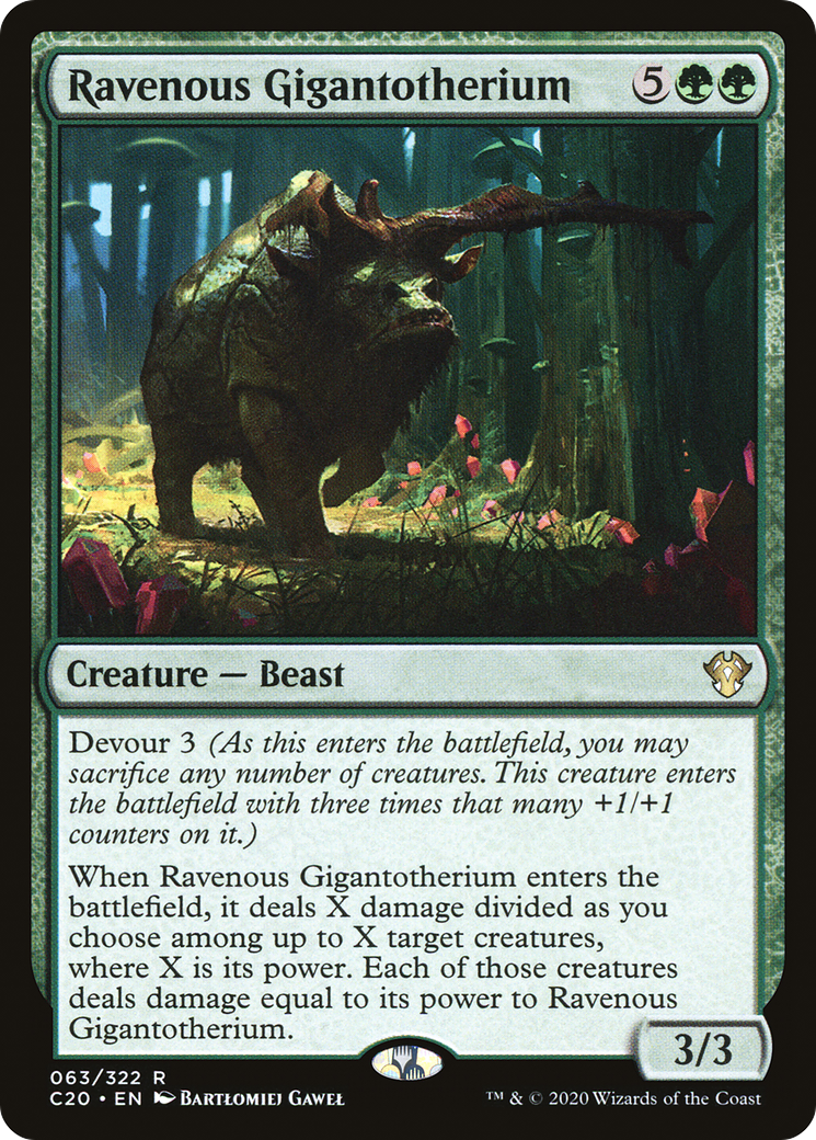 Ravenous Gigantotherium (C20-063) - Commander 2020