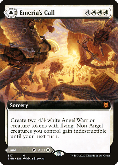 L'Appel d'Éméria // Éméria, Ciel Brisé (ZNR-317) - Zendikar Rising : (Extended Art) Foil 