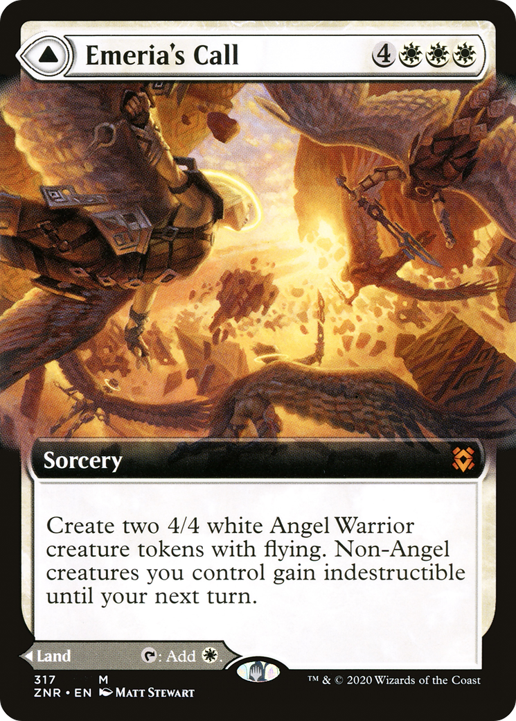L'Appel d'Éméria // Éméria, Ciel Brisé (ZNR-317) - Zendikar Rising : (Extended Art) Foil 