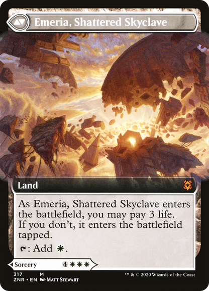 L'Appel d'Éméria // Éméria, Ciel Brisé (ZNR-317) - Zendikar Rising : (Extended Art) Foil 