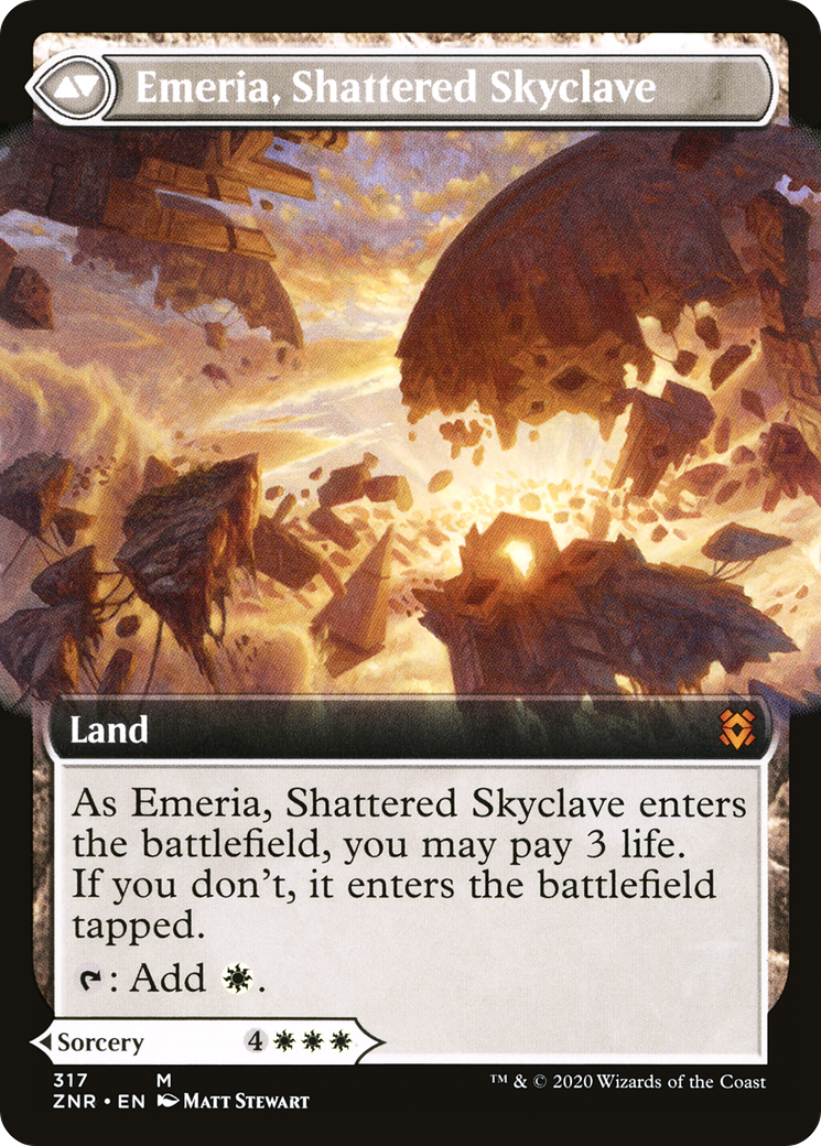L'Appel d'Éméria // Éméria, Ciel Brisé (ZNR-317) - Zendikar Rising : (Extended Art) Foil 