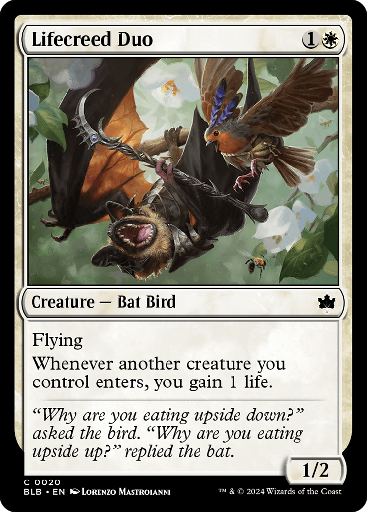 Lifecreed Duo (BLB-020) - Feuille Bloomburrow 
