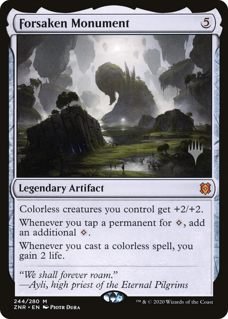 Forsaken Monument (PPZNR-244) - Zendikar Rising Promos Foil