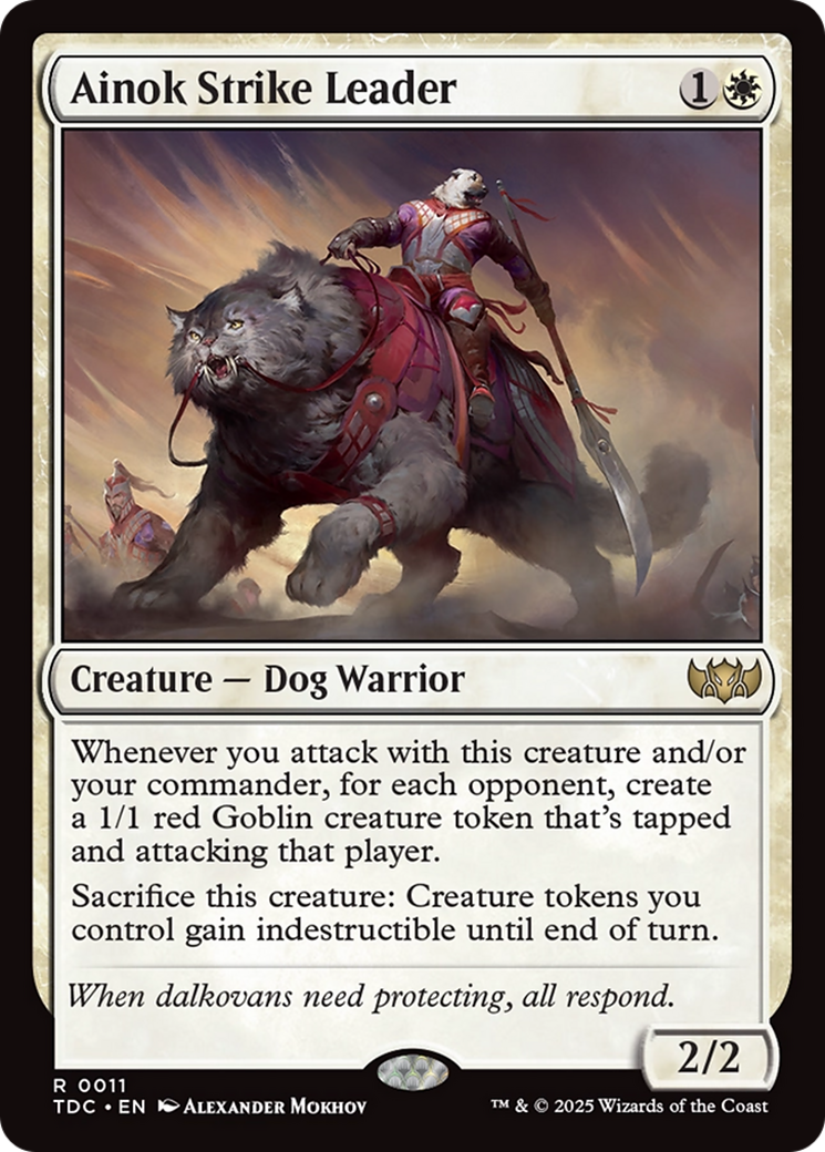 Chef d'attaque Ainok (TDC-011) - Commandant : Tarkir : Tempête de dragons