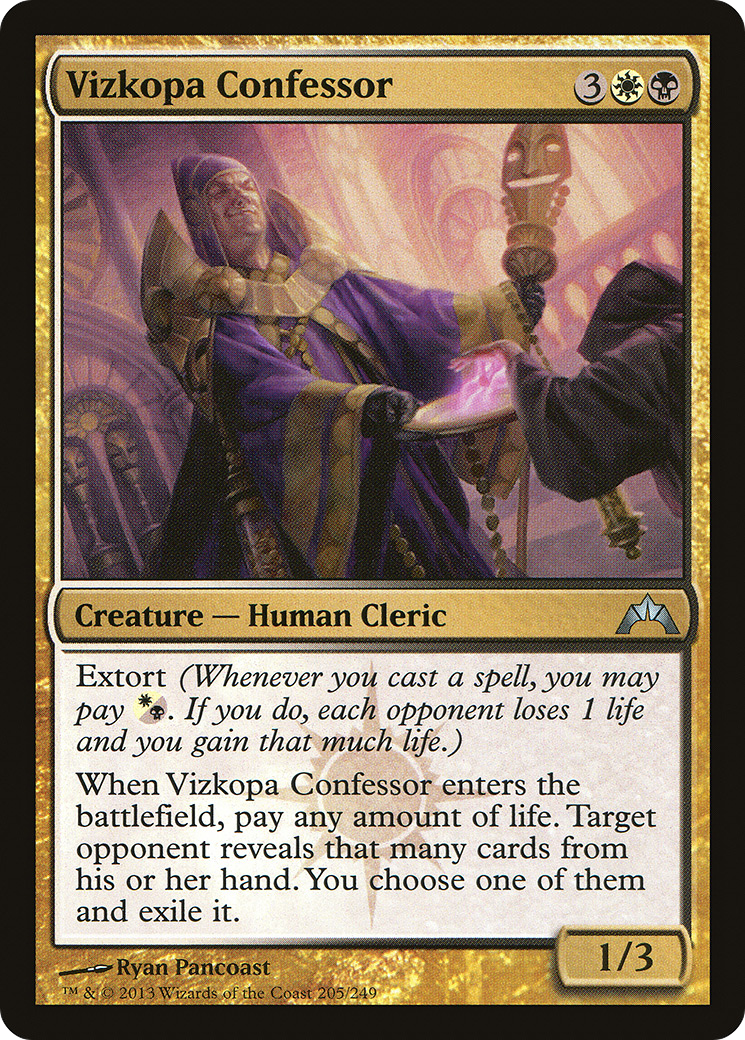 Confesseur de Vizkopa (GTC-205) - Gatecrash Foil 