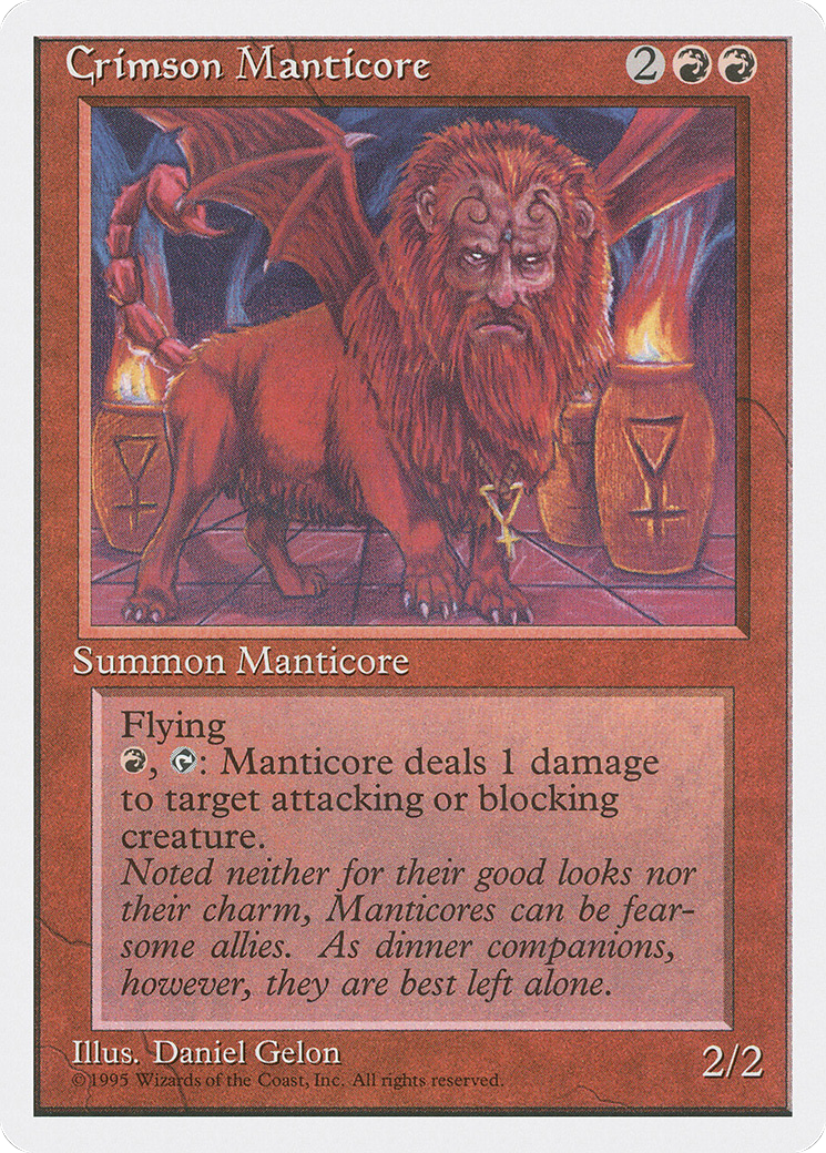 Crimson Manticore (4ED-183) - Quatrième édition 