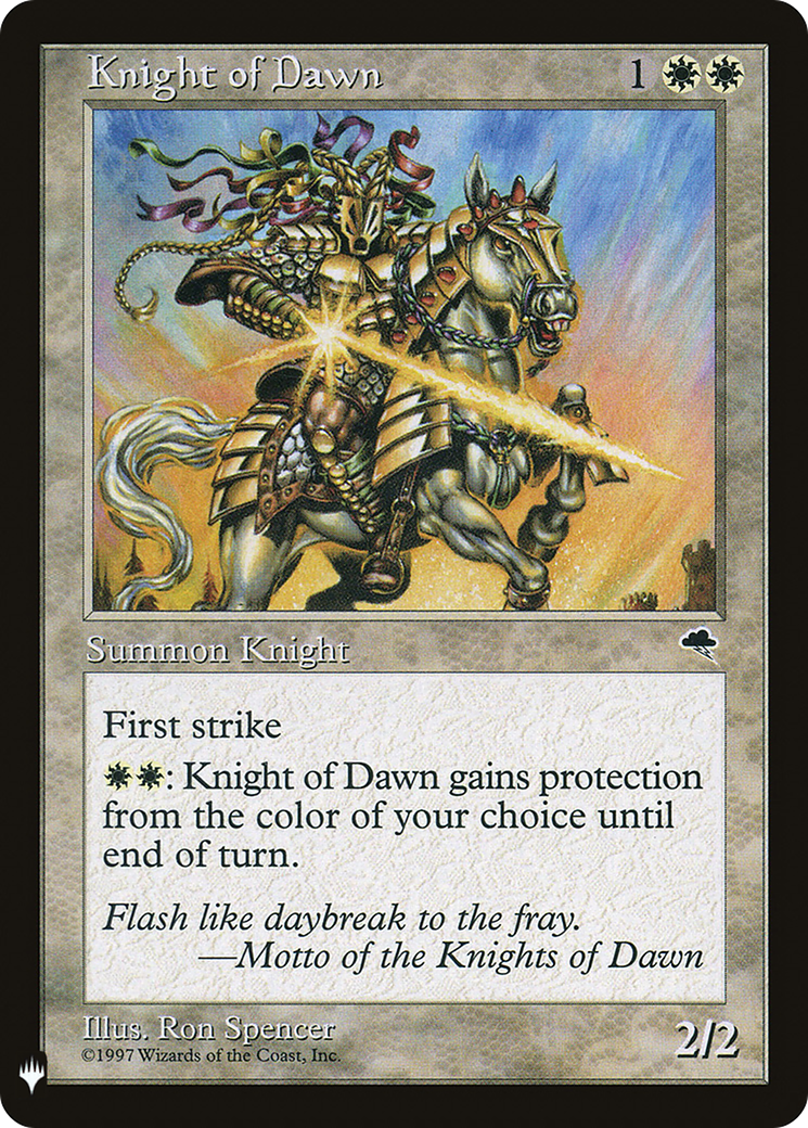 Knight of Dawn (LIST-TMP-26) - The List