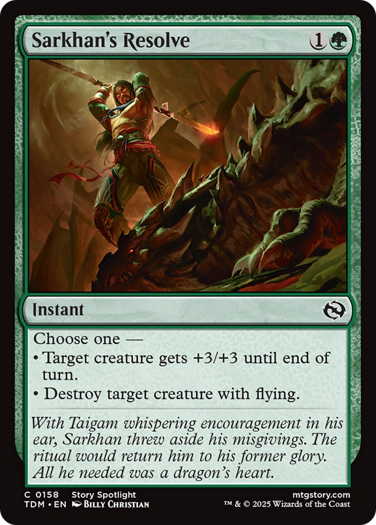 La résolution de Sarkhan (TDM-158) - Tarkir : Tempête de dragons 