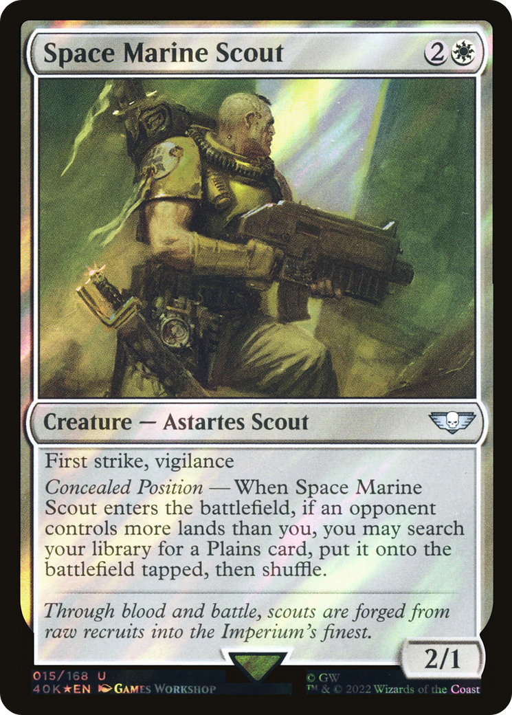 Éclaireur Space Marine (40K-15★) - Commander de Warhammer 40,000 Foil