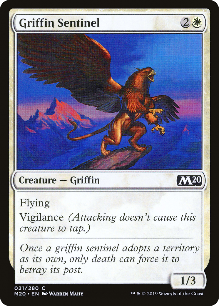 Griffin Sentinel (M20-021) - Core Set 2020 Foil