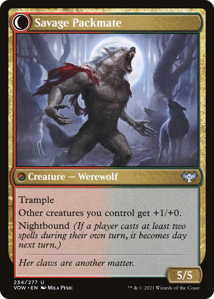 Child of the Pack (VOW-234) - Innistrad: Crimson Vow: (Double Faced Transform)