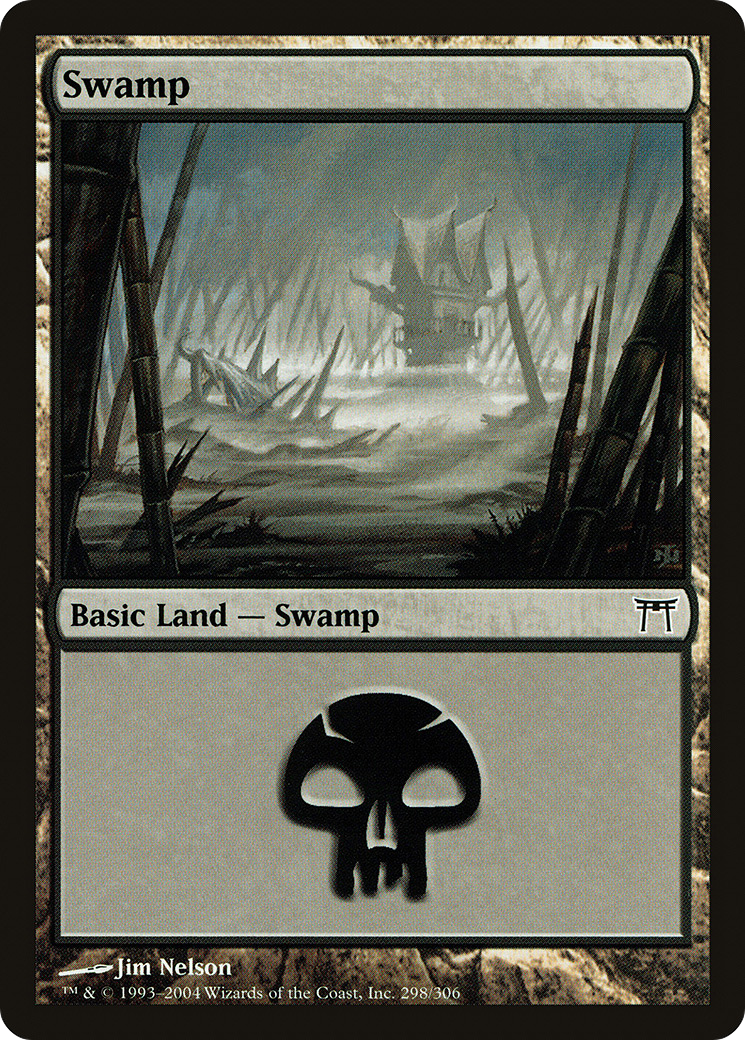 Swamp (298) (CHK-298) - Champions of Kamigawa Foil