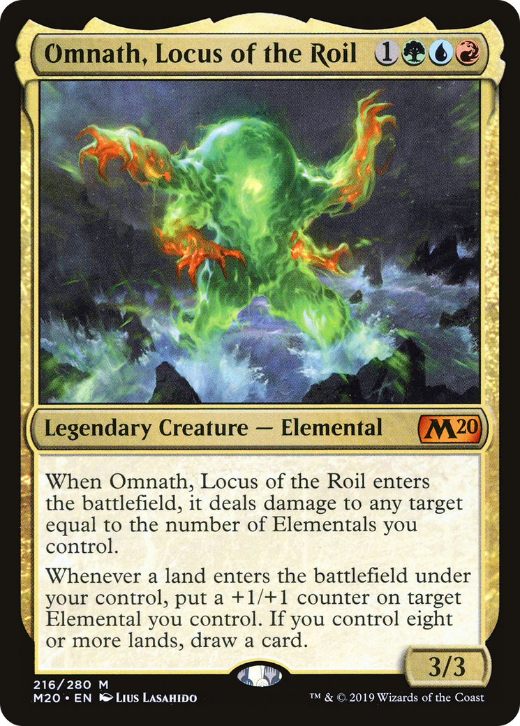 Omnath, Locus of the Roil (M20-216) - Core Set 2020 Foil