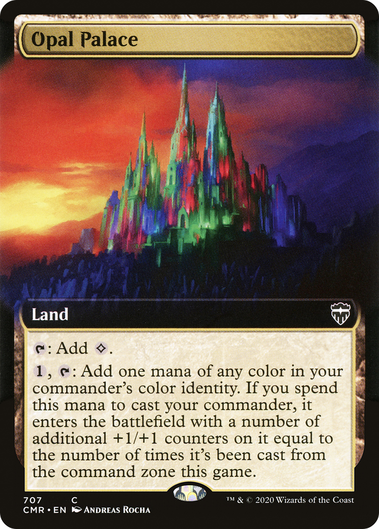 Opal Palace (Extended Art) (CMR-707) - Commander Legends: (Extended Art) Foil