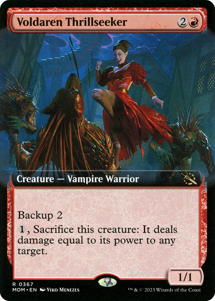 Voldaren Thrillseeker (Extended Art) (MOM-367) - March of the Machine: (Extended Art) Foil