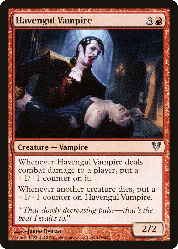Vampire Havengul (AVR-139) - Feuille restaurée d'Avacyn 