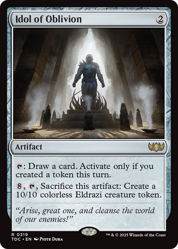 Idole de l'Oblivion (TDC-319) - Commandant : Tarkir : Tempête de Dragons 