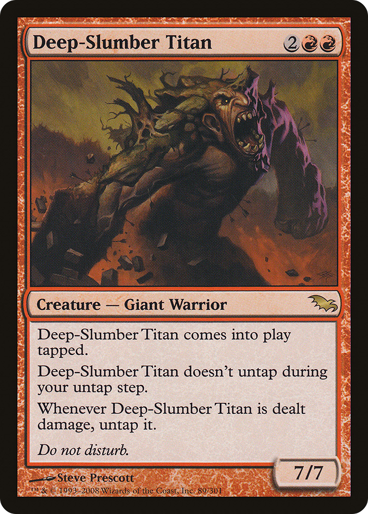 Titan du Sommeil Profond (SHM-089) - Feuille de Sombrelande 