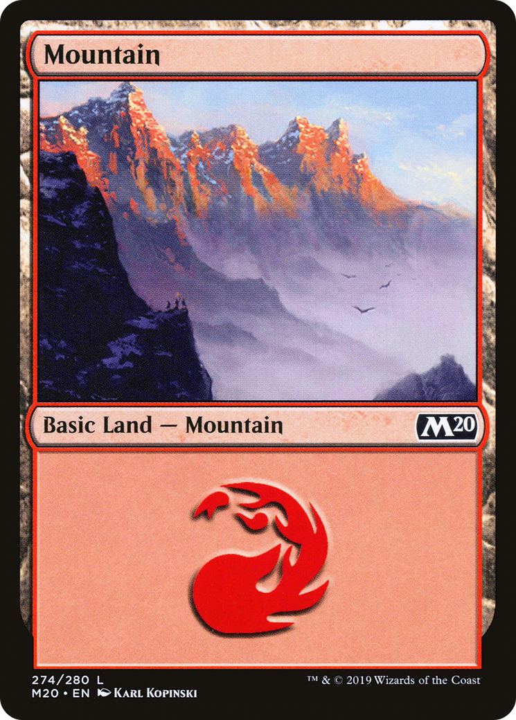 Mountain (274) (M20-274) - Core Set 2020 Foil