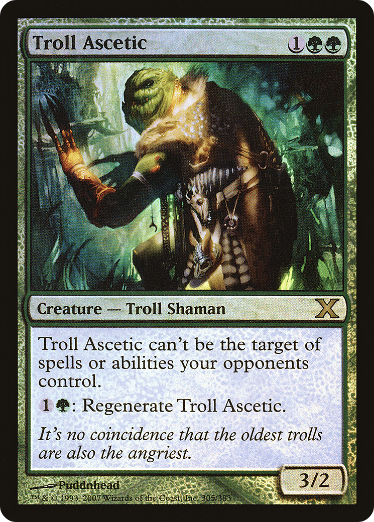 Troll Ascetic (10E-305★) - Tenth Edition Foil