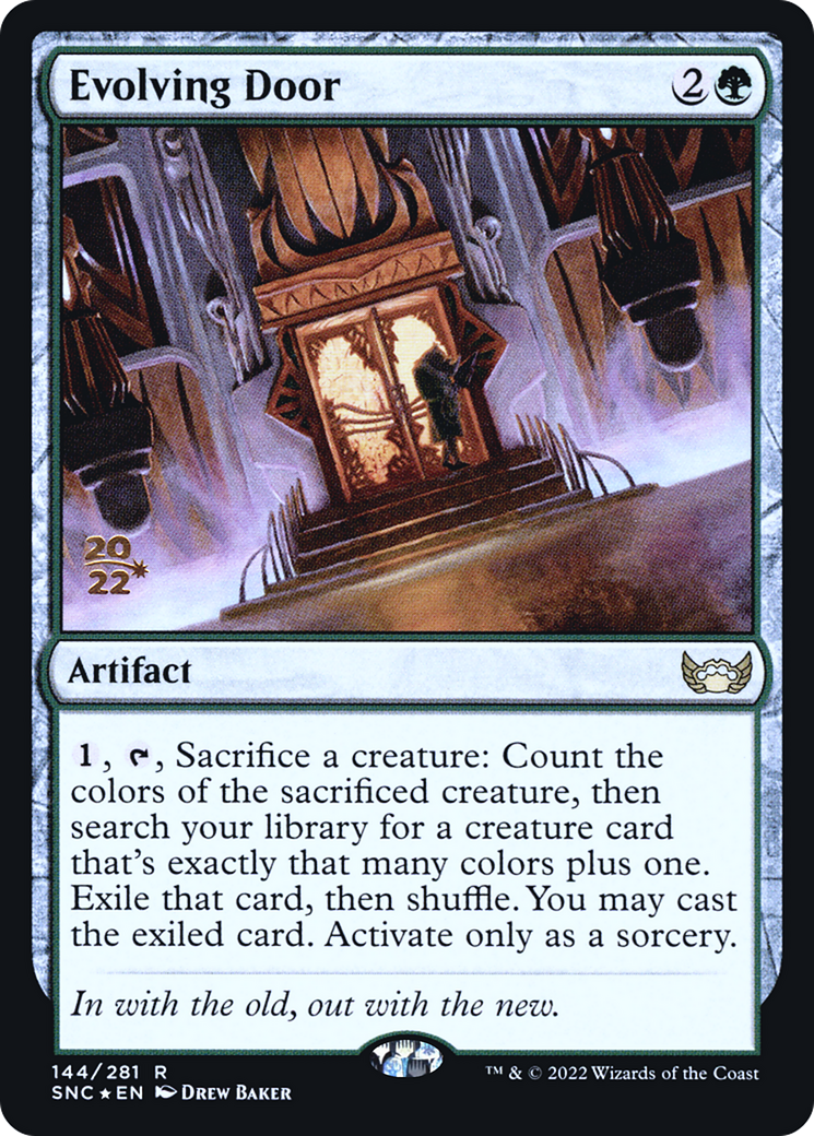 Evolving Door (PRE-144) - Streets of New Capenna Promos Foil