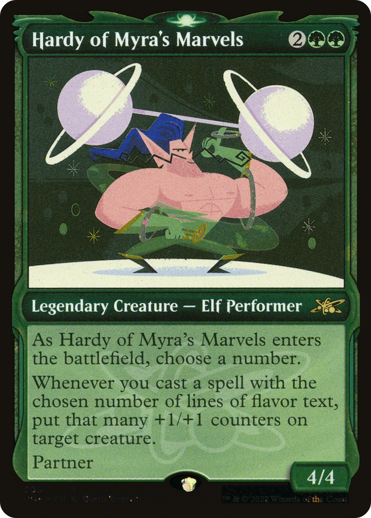Hardy of Myra's Marvels (Showcase) (Galaxy Foil) (UNF-503) - Unfinity: (Showcase) Foil
