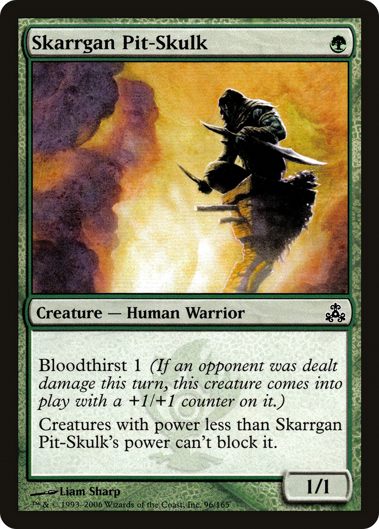 Skarrgan Pit-Skulk (GPT-096) - Feuille du Pacte des Guildes 