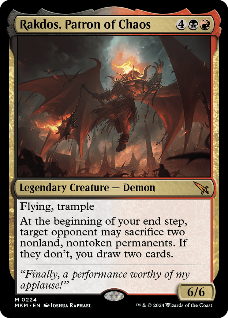 Rakdos, patron du chaos (MKM-224) – Meurtres au manoir Karlov 