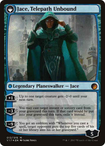 Jace, prodige de Vryn // Jace, télépathe délié (V17-012) - From the Vault : Transform : (originpwdfc) Foil 